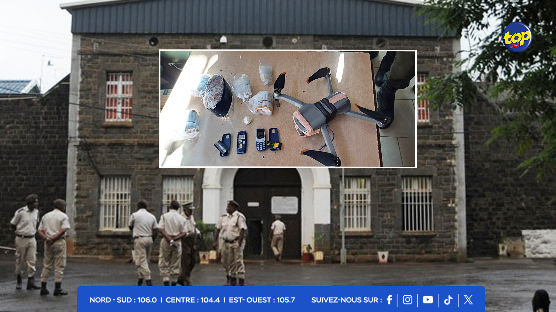 À la prison de Beau Bassin- Un drone intercepté, des téléphones, des psychotropes et des cigarettes saisis À la prison de Beau Bassin- Un drone intercepté, des téléphones, des psychotropes et des cigarettes saisis