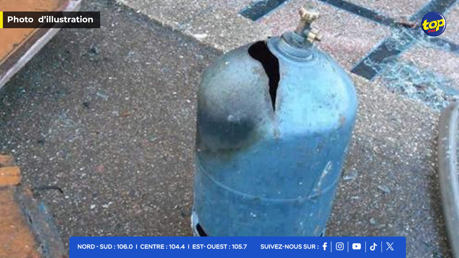 Explosion d’une bonbonne de gaz Explosion d’une bonbonne de gaz