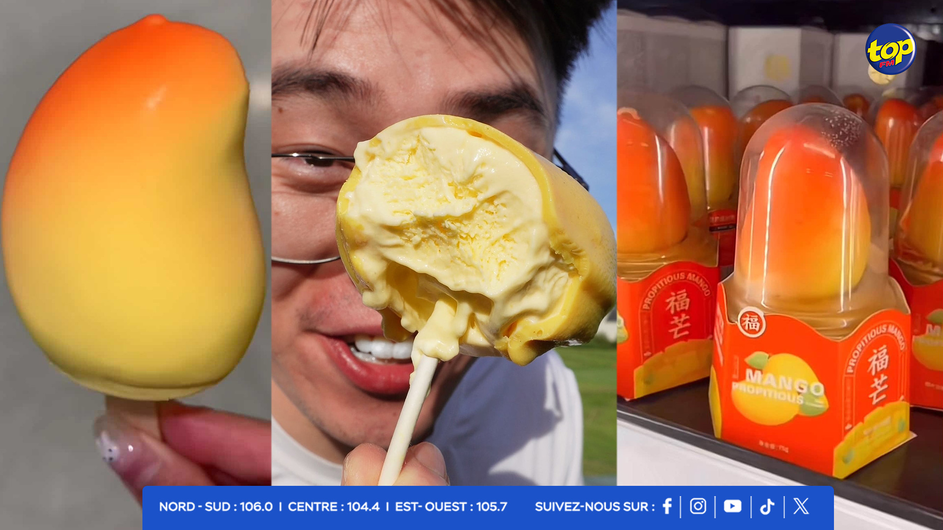 Glace à la mangue Glace à la mangue